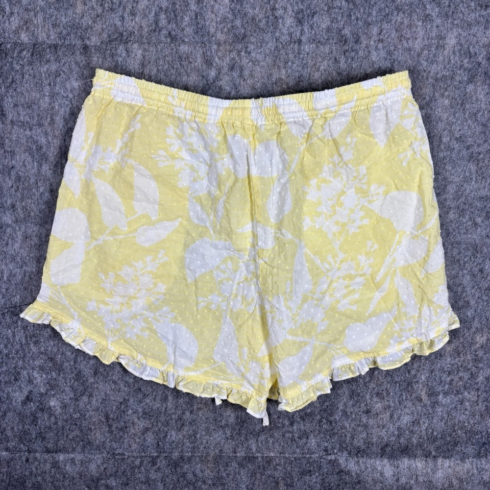 Haven Well‎ Within Shorts Women's Small Cotton Paisley Floral Yellow NWT - Picture 10 of 11